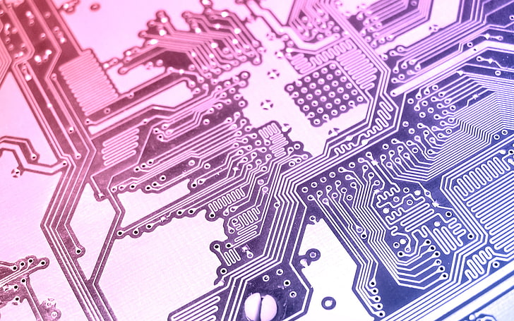 gray and white circuit board, fee, track, printed, technology, HD wallpaper