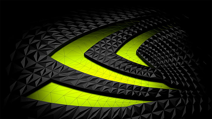 NVIDIA logo, geforce, abstract, backgrounds, illustration, technology, HD wallpaper