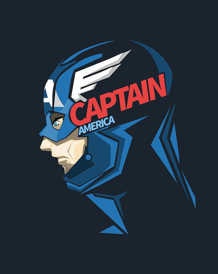 Captain America wallpaper, superhero, communication, sign, cut out