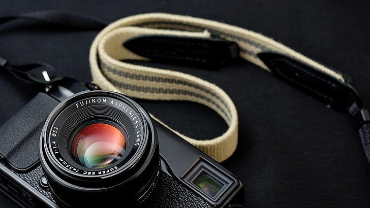 black leather Salvatore Ferragamo belt, camera, photography themes, HD wallpaper
