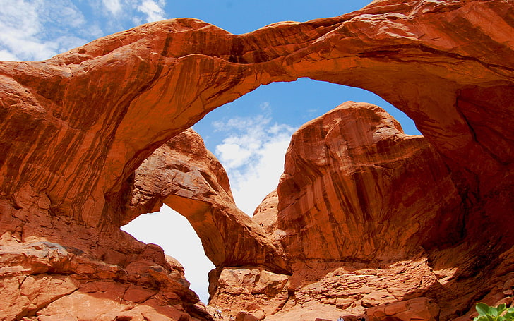 Double Arch National Park in Moab-Utah-USA-Desktop HD Wallpaper-4600×2875, HD wallpaper