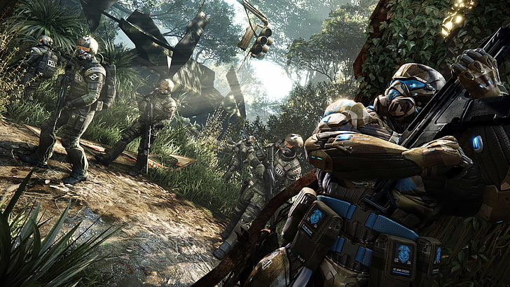 soldier, Crysis 4, video games, tree, plant, forest, nature