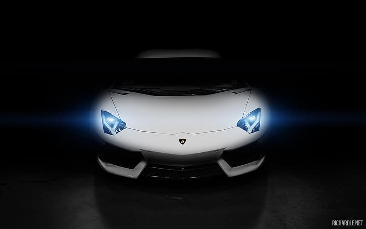 car, Lamborghini, Lamborghini Aventador LP 770-4 SVJ, dark, HD wallpaper