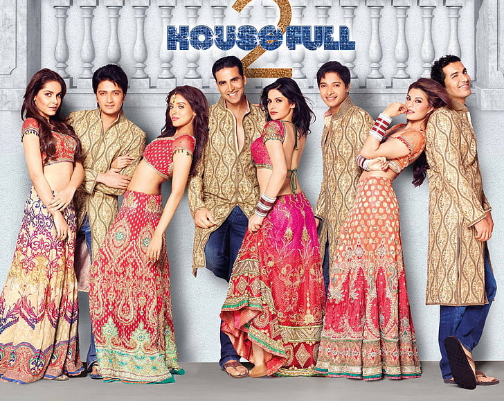 HD wallpaper: Housefull 2 Movies, House Full 2 poster, Bollywood Movies,  2012 | Wallpaper Flare