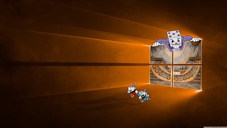 Cuphead (Video Game), video game art, king dice, Mugman, Windows 10