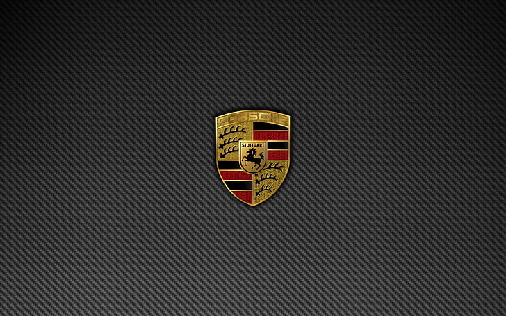 logo, Porsche, minimalism, car, no people, close-up, indoors, HD wallpaper