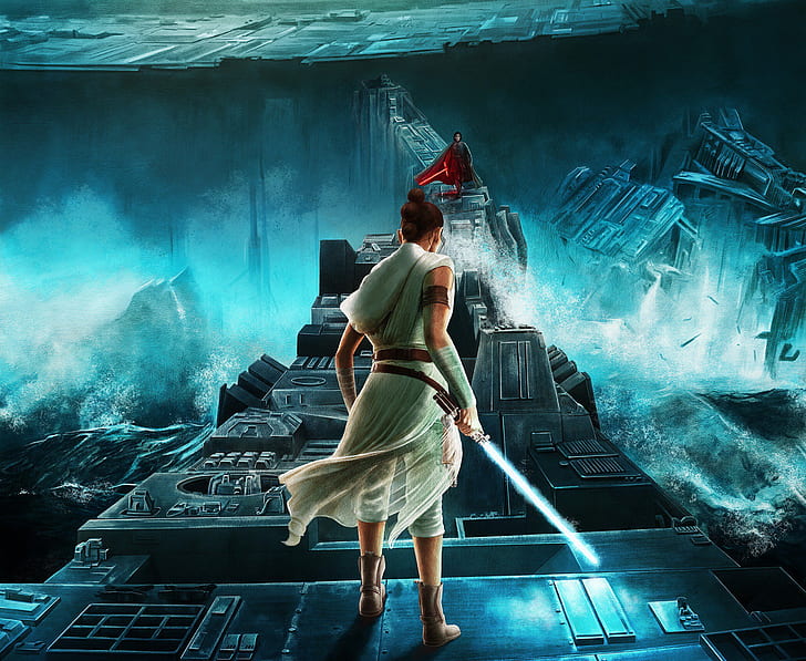 Star Wars, Star Wars: The Rise of Skywalker, Kylo Ren, Lightsaber, HD wallpaper
