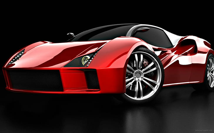 Ferrari Super Concept, red ferrari la ferrari, cars, HD wallpaper