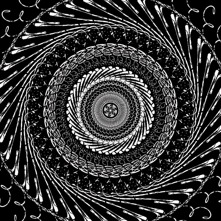 pattern, spiral, circle, architecture, shape, geometric shape, HD wallpaper