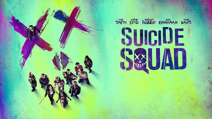 Suicide Squad poster, Movie, Deadshot, El Diablo, Harley Quinn, HD wallpaper