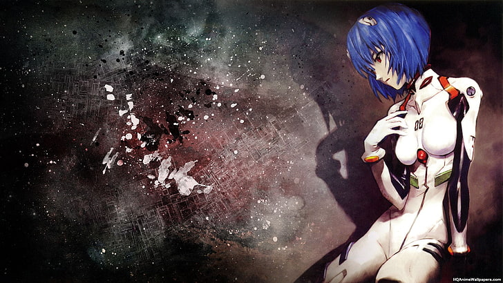 blue-haired anime, Neon Genesis Evangelion, Ayanami Rei, real people