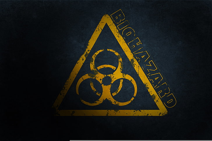BIohazard logo, sign biological hazard, danger sign, symbol, warning Sign, HD wallpaper