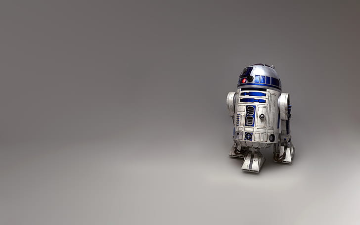 R2-D2 Star Wars Gray Grey HD, movies
