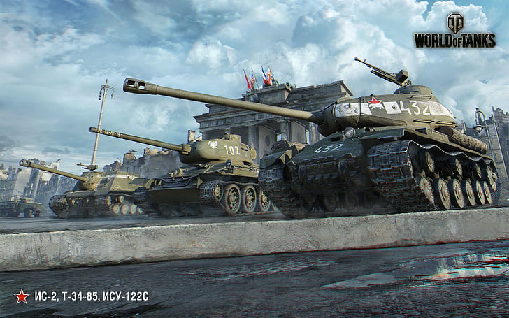 World of Tanks, Berlin, Wargaming Net, WoT, WG, EC-2, T-34-85 HD wallpaper