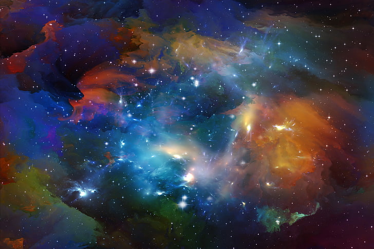 space, stars, the universe, background, astral, HD wallpaper