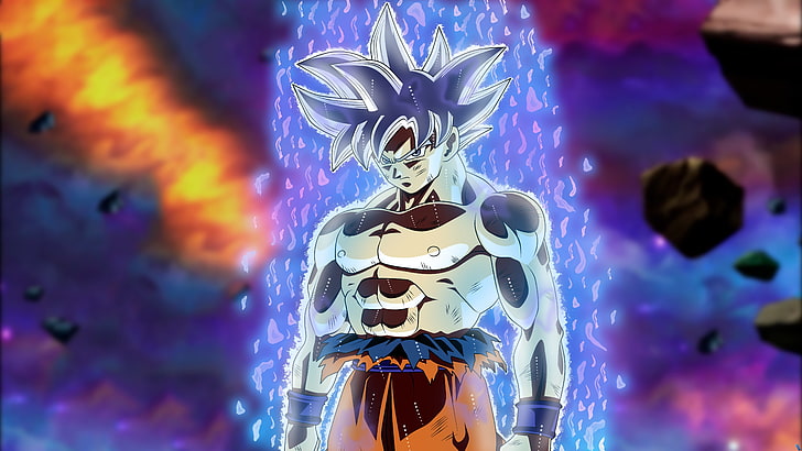 Son Goku illustration, ultra instict , Mastered ultra instinct