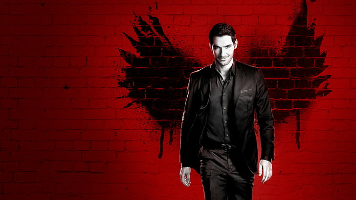 man wearing black dress shirt with black bottoms, Lucifer Season 3, HD wallpaper