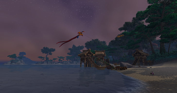 video games, World of Warcraft: Mists of Pandaria, water, nature, HD wallpaper