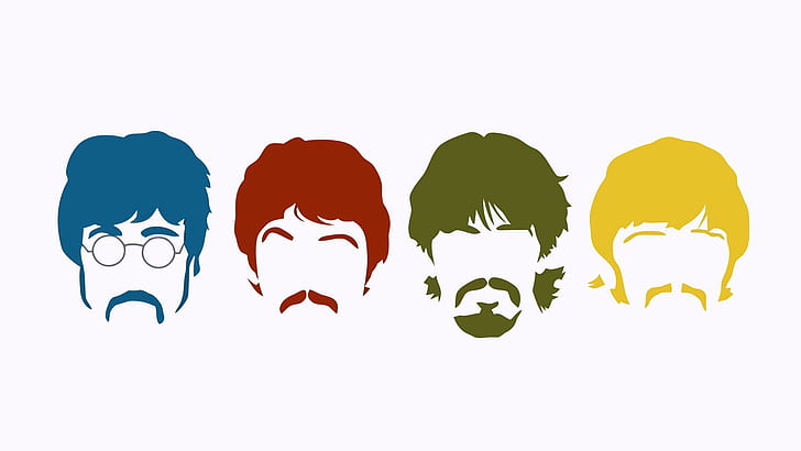 The Beatles, music, band, 3d and abstract