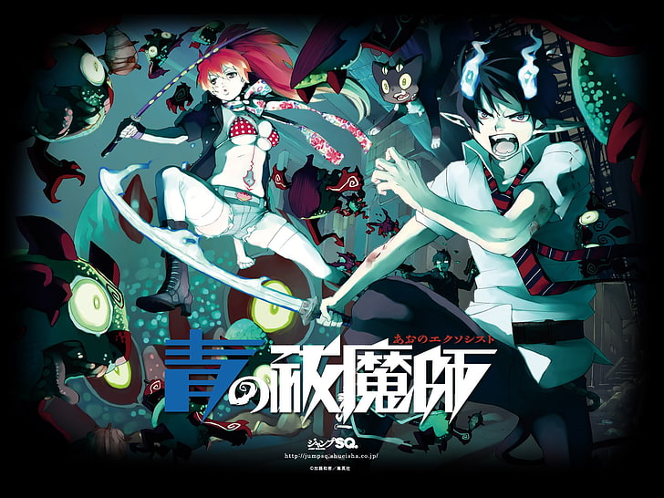 Blue Exorcist, Okumura Rin, Kirigakure Shura, Okumura Yukio, HD wallpaper