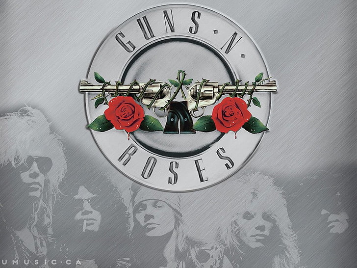Guns N' Roses, music, clock, time, indoors, no people, text, HD wallpaper