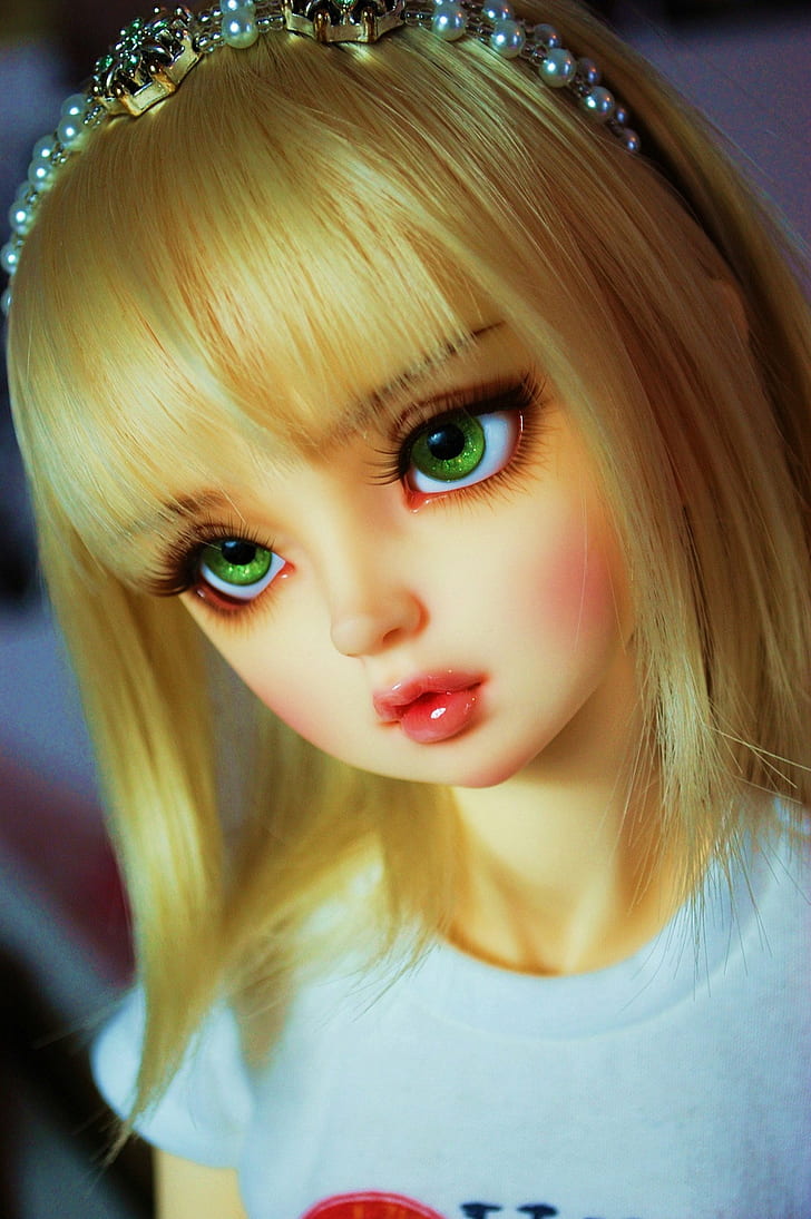 HD wallpaper: beautiful, beauty, blonde, doll, eyes, girl, green ...