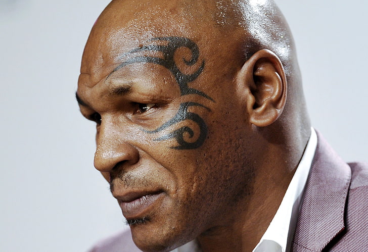 Mike Tyson, boxer, face, tattoo, men, human Face, people, business