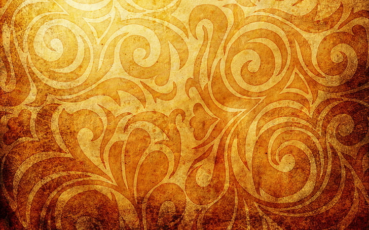 brown wallpaper, background, patterns, texture, backgrounds, old-fashioned, HD wallpaper