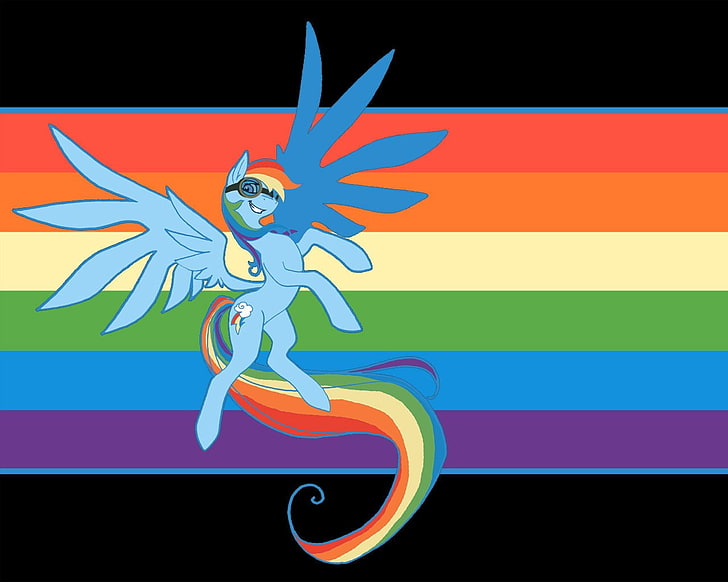 My Little Pony, Rainbow Dash, multi colored, art and craft, HD wallpaper