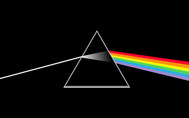 black and white table lamp, Pink Floyd, The Dark Side of the Moon, HD wallpaper