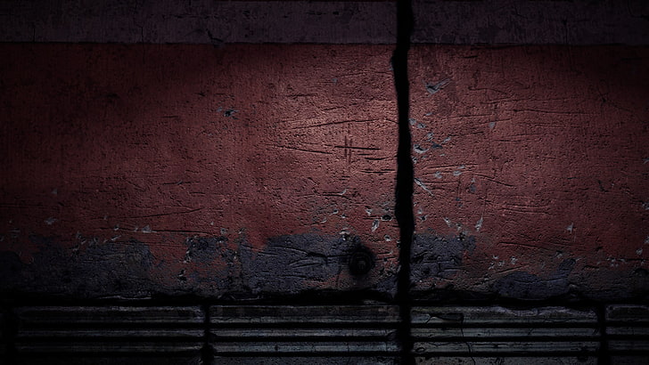 wall, old, red, video games, Shadow Warrior 2, textured, wall - building feature, HD wallpaper