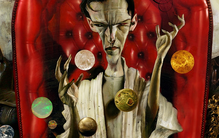 Sandman, Sandman Overture, Neil Gaiman, Morpheus, red, close-up, HD wallpaper