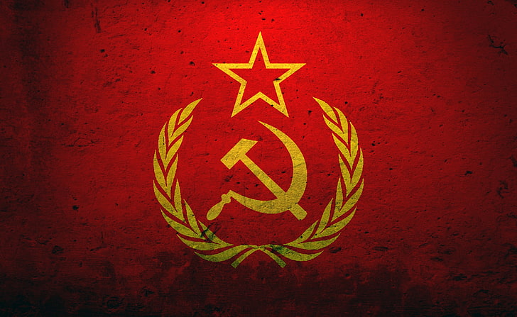 Grunge Flag Of The Soviet Union, flag of Soviet Union, Artistic, HD wallpaper