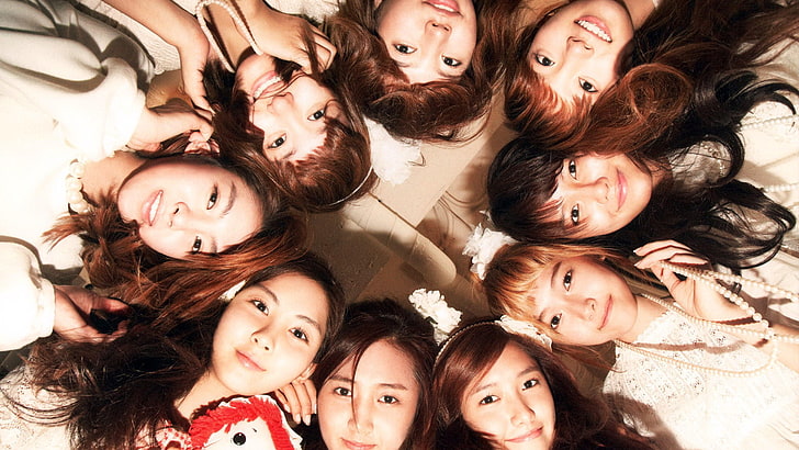 K-pop, Korean, Girls' Generation, women, portrait, group of people, HD wallpaper