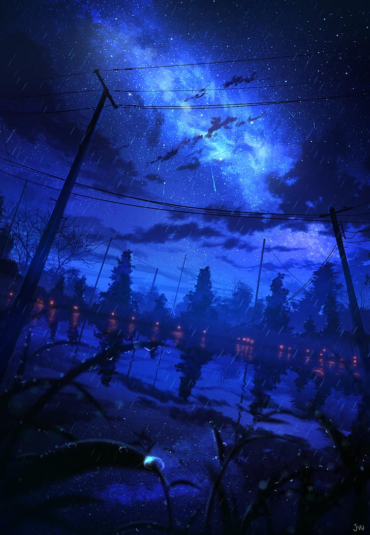 Night Time Anime Wallpapers  Wallpaper Cave
