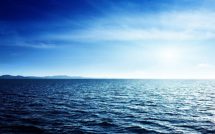 sky, horizon, sea, water, nature, HD wallpaper