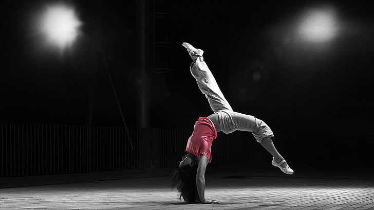 gymnastics, selective coloring, performance, full length, arts culture and entertainment, HD wallpaper
