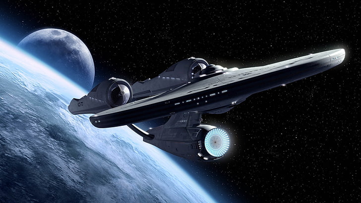 Star Trek The Enterprise illustration, digital art, USS Enterprise (spaceship), HD wallpaper