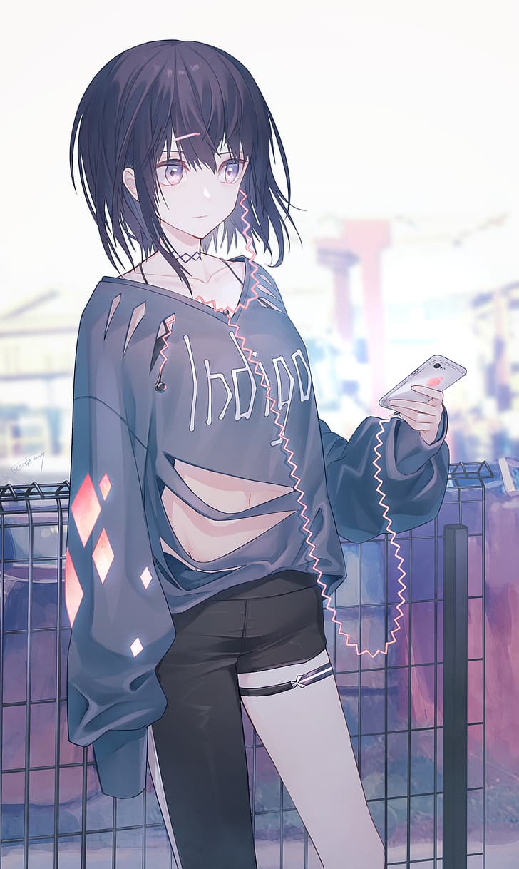 HD wallpaper: ripped clothing, ripped clothes, torn shirt, anime, anime  girls | Wallpaper Flare