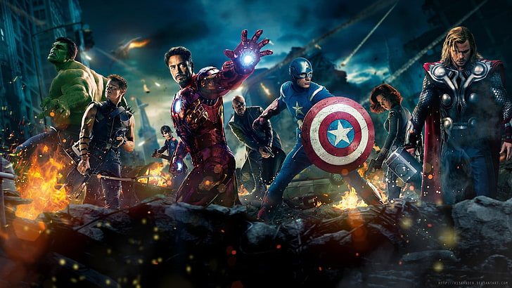 Marvel Avengers wallpaper, movies, The Avengers, Maria Hill, Tony Stark, HD wallpaper