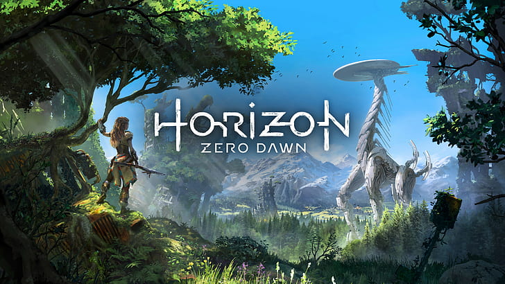 PlayStation 4, Horizon: Zero Dawn, video games, Aloy (Horizon: Zero Dawn)