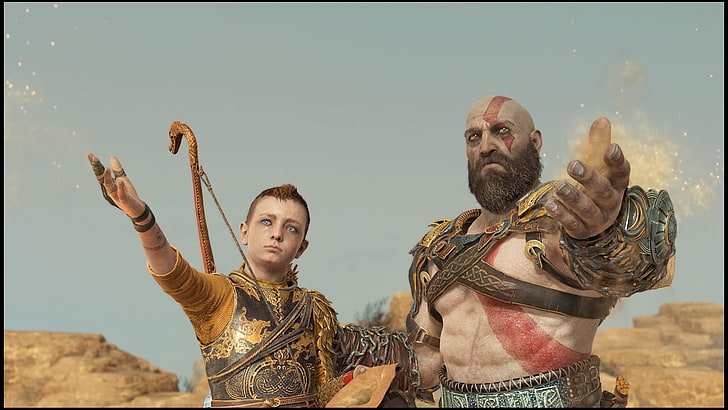 God of War, God of War (2018), Kratos, PlayStation 4, real people, HD wallpaper