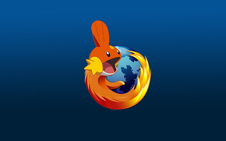 HD wallpaper: Firefox logo, Pokémon, Mudkip, mash-ups, Mozilla Firefox,  blue | Wallpaper Flare