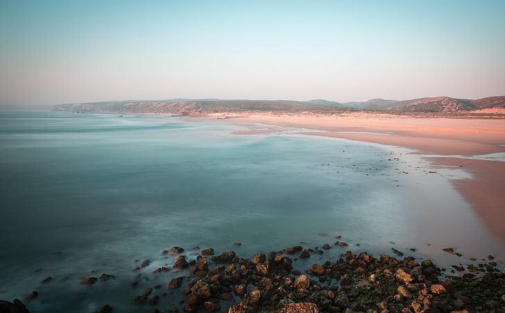 Bordeira Beach, Portugal, Nature, Ocean, Landscape, Scenery, Photography, HD wallpaper