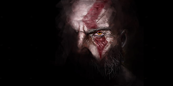 God of War,   digital , Kratos, dark, video games, Video Game Art HD wallpaper