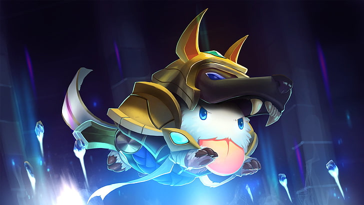 person wearing dog costume illustration, League of Legends, Poro, HD wallpaper
