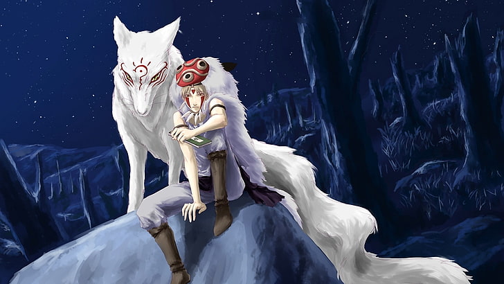 An iconic white wolf in a cute anime style for gamers on Craiyon-demhanvico.com.vn