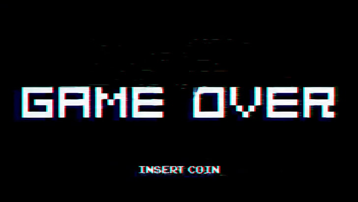 game application wallpaper, arcade , GAME OVER, video games, simple