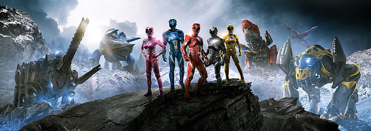 8K, Power Rangers, 4K, group of people, nature, mountain, adult, HD wallpaper