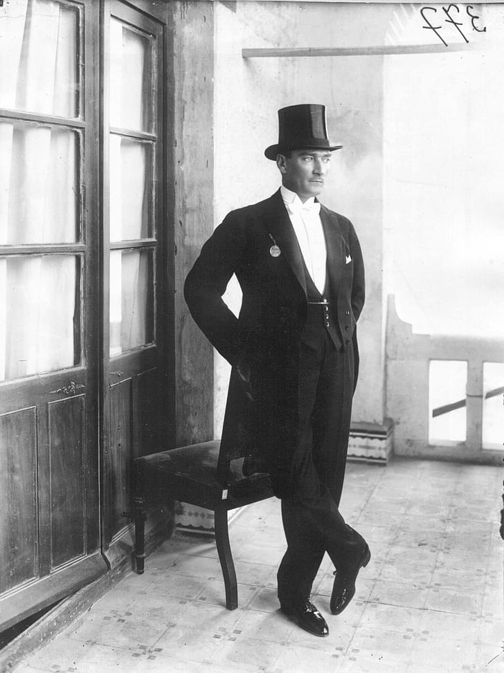 Mustafa Kemal Atatürk, monochrome